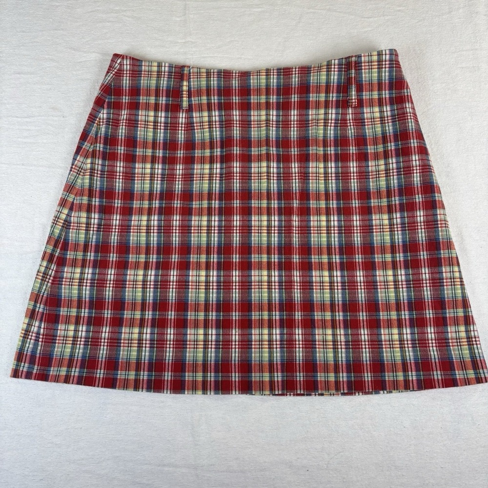 The Limited America Women's Size 12 Cotton Blend Y2K Plaid Mini Skirt